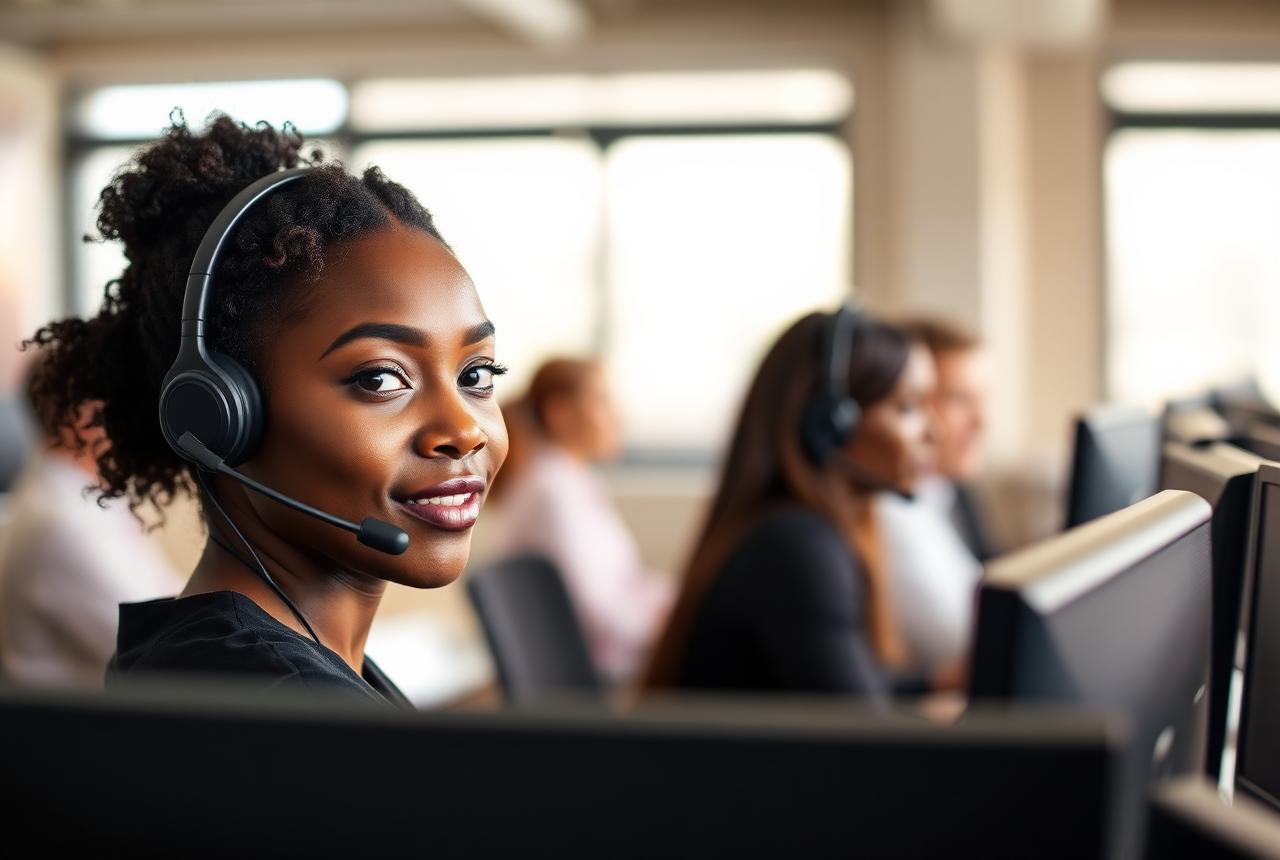 South African call centre workers